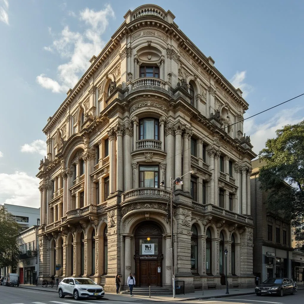 Edificio histórico en Buenos Aires representando la fundación de la empresa